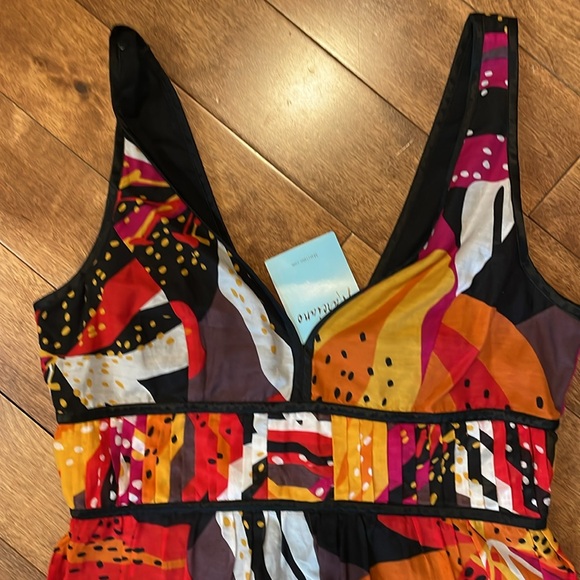 73. Marciano NWT Medium tropical maxi dress - Picture 9 of 16